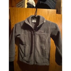 Columbia Boys Benton Springs Full Zip Fleece Jacket Grey XXS 4/5